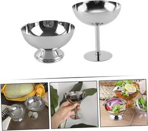 En Stock: Tazón de Acero Inoxidable Ecológico de Lujo para Helado, Ensaladas, Postres, Frutas, Dulces, Contenedor para Fiestas, Uso DIY - Product Image 4