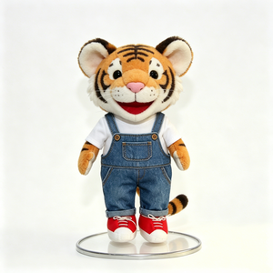 Peluche de tigre personalizado, peluche de tigre, muñeco de peluche de tigre, peluche de tigre de dibujos animados, peluche de animal de la selva, peluche de tigre adorable - Product Image 1