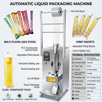 Machine d'emballage alimentaire automatique économique pour le remplissage et l'emballage de bâtonnets glacés, sachets d'eau, bâtonnets de gelée et pochettes dans des sacs en papier et en aluminium