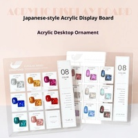 Palette de couleurs miniatures personnalisable en forme d'ours en peluche pour nail art, présentoir transparent en acrylique, maquette de style vernis gel pour ongles