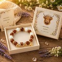 Bracelets extensibles perlés faits main en tungstène, motif abeille et fleur, unisexe, best-seller transfrontalier 2026, vente en gros d'usine pour anniversaire