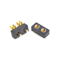 Conectores Rectos en Ángulo Recto, Conector de Alta Corriente, PCB de Orificio Pasante, 2 Pines, 100A, Conectores de Terminal