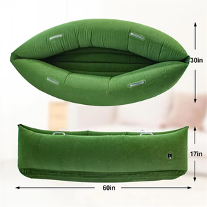 Fauteuil gonflable portable Da Niu, chaise longue géante floquée, <span class=keywords><strong>matelas</strong></span> pneumatique <span class=keywords><strong>pour</strong></span> le camping et la maison - Product Image 1