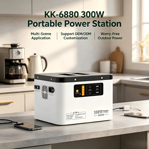 Station d'alimentation portable <span class=keywords><strong>pour</strong></span> <span class=keywords><strong>camping</strong></span>-<span class=keywords><strong>car</strong></span> RV 300W avec charge <span class=keywords><strong>solaire</strong></span> MPPT et stockage d'énergie de grande capacité - Product Image 1