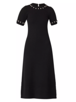 Fabricant OEM ODM personnalisé, robe de sororité avec perles perlées, robe longue tricotée pour femmes