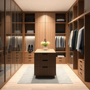 Modern Brown Gloss Design Sliding Door <strong>Wardrobe</strong> <strong>Set</strong> One <strong>Piece</strong> Closet Column Mirror for Bedroom Furniture Living Room - Product Image 1