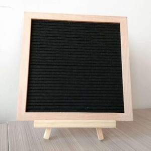 Lavagna in feltro fatta a mano, quadrata, per messaggi, lavagna sensoriale, <span class=keywords><strong>cornice</strong></span> portafoto in nero/grigio/azzurro - Ingrosso - Product Image 4