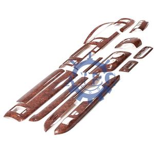 200 סוג של hiace סוג 3 רחב 3D לוח המחוונים לכסות עץ חום 15 חלקי פנים מותאמים אישית עבור toyota - Product Image 1