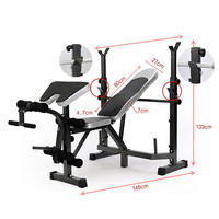 Banc de musculation inclinable et pliable, réglable, portable, multifonctionnel, pour haltères et exercices de musculation, vente en gros