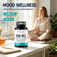 Capsules de Vitamine D3 K2 5000 UI, Magnésium B6, Zinc, Quercétine pour la Santé Énergétique, Immunitaire et Musculaire – Marque Blanche Superaliment Adulte
