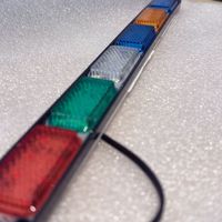 Nouvelles feux latéraux de camion à large plage de tension 12V, clignotants stroboscopiques à cinq couleurs, 48 LED, étanches IP68 pour moto