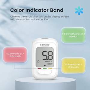 Glucómetro y Tiras Reactivas Sinocare para Medir Glucosa en Sangre - Fabricantes de Glucómetros - Product Image 3