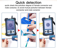 TIP-600V Handheld Fiber Optic End-Face Inspection Instrument Fiber Optic Microscope 400x End-Face Magnification