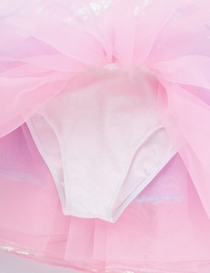 Vestido de Ballet con Lentejuelas para Niñas, con Scrunchie, Vestido de Tul sin Mangas para Fiesta, Traje de Ballet para Niñas, para Cumpleaños o Desfiles - Product Image 5