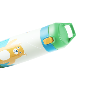 Northfox Grande bouteille d'eau isolée en acier inoxydable à double paroi pour enfants Thermos Paille en silicone liquide pour enfants pour large - Product Image 6