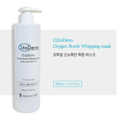 Korea Original 500ml O2toDerm Oxygen Bomb Whipping Mask Foam Efficacy Facial Mask for All Skin Types