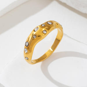 Joyería de Acero Inoxidable <span class=keywords><strong>Laminado</strong></span> en Oro de 18k, Diseño Personalizado, Nuevo Diseño de Moda, Lujo, Resistente al Agua, <span class=keywords><strong>con</strong></span> Circonita, Nuevo 2025 - Product Image 4