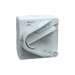 2p 35A AC sakelar isolasi isolator dengan kotak antiair IP66