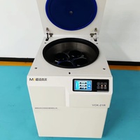 Centrifugeuse réfrigérée verticale à grande vitesse et haute capacité avec rotor angulaire et cuve pivotante