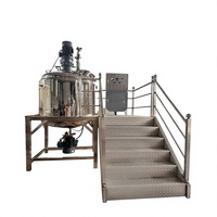Homogénéisateur à Cisaillement Élevé Sous Vide, Mélangeur Émulsifiant 300L 500L 2000L pour la Production de Cosmétiques, Soins de la Peau, Lotions, Crèmes et Beurres Corporels