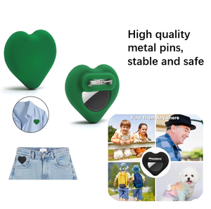 Silikon kimlik etiketi QR kodu ile kazınmış Anti kayıp konumlandırma koruyucu tutucu aşk Pin çocuk/yaşlı/pet hava etiketi - Product Image 5