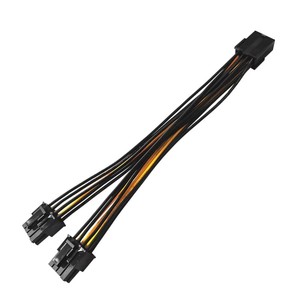 Dual PCIE 8-Pin Power Splitter 22cm 8-Pin ke Dual 8(6 + 2) Pin GPU kabel daya untuk kartu grafis canggih - Product Image 2
