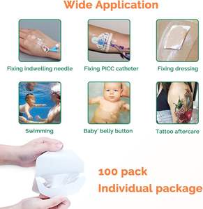 Kalıcı iğne yama tek kullanımlık tıbbi PICC venöz kateter koruma yama sabit uygulama steril PU şeffaf Film - Product Image 6