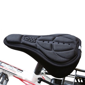 Selle de cyclisme coussin de siège en mousse confortable accessoires de vélo housse de siège de vélo souple respirante - Product Image 1