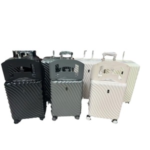 Maleta de mano blanca de 22 pulgadas con ruedas giratorias, ligera, con cierre de cremallera, para mujeres, viajes de ocio - Product Image 5