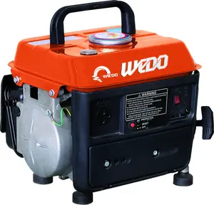 WEDO 1kw 2kva 4 zamanlı tek silindirli hava soğutmalı ev kullanımı taşınabilir benzinli benzinli invert jeneratör