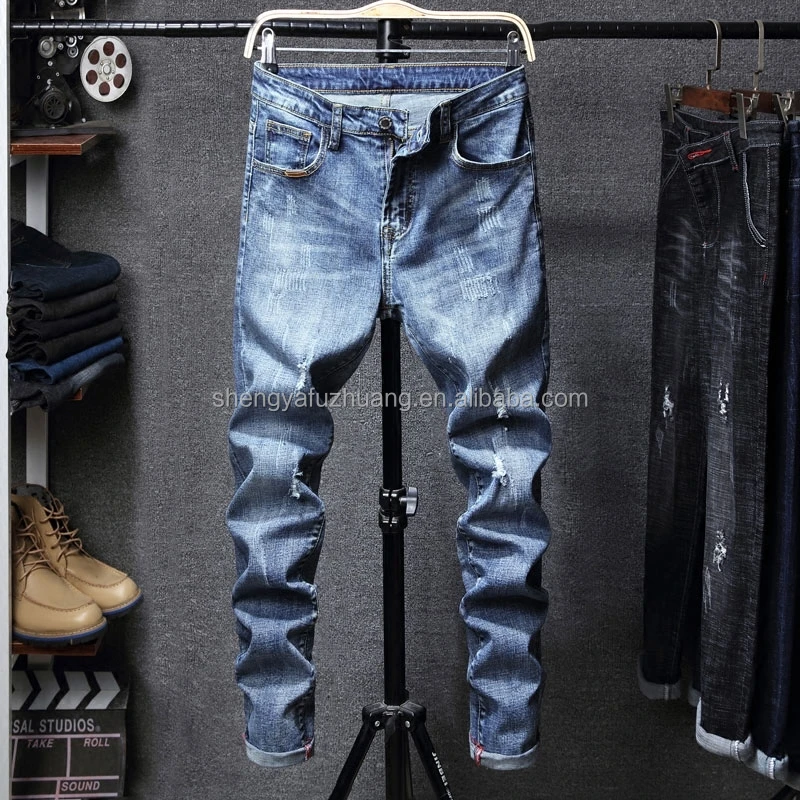 Wholesale Casual Mens Jeans Stylish Taper Denim Pants