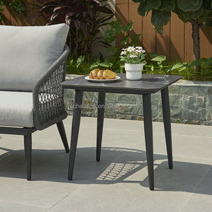 Ensemble d'extérieur en aluminium <span class=keywords><strong>de</strong></span> haute qualité, canapé <span class=keywords><strong>de</strong></span> <span class=keywords><strong>jardin</strong></span> d'hôtel tressé avec <span class=keywords><strong>table</strong></span> <span class=keywords><strong>basse</strong></span> en HPL - Product Image 4