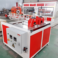 Ligne de production d'extrusion de tuyaux en PVC à double sortie pour l'eau et le drainage, 16-40 mm