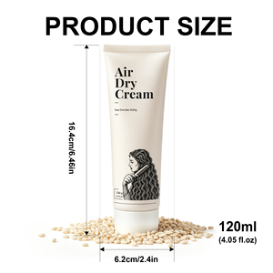 Air Dry Leave in <strong>Hair</strong> Cream Castor Oil Infused Anti Frizz Smoothing <strong>Hair</strong> <strong>Care</strong> No Heat <strong>Styling</strong> Repair Damaged <strong>Hair</strong> Cream 120ml - Product Image 6