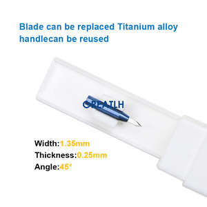 Lame d'implant de greffe de cheveux de couteau de lames de saphir d'incision de Offre Spéciale fue pour la greffe de cheveux - Product Image 4