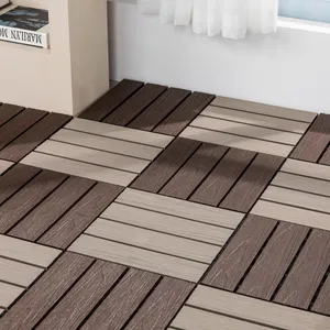 各种颜色类型300 * 300毫米DIY木塑瓷砖/木塑复合地板