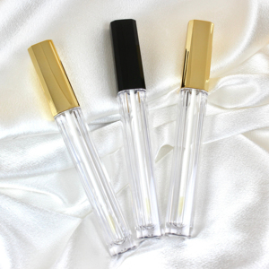 Wholesale Hexagonal Lipgloss Tube Rose Gold Cap 4ml Custom <b>Clear</b> Lip Gloss Tubes <b>Containers</b> Cosmetics Packaging - Product Image 4