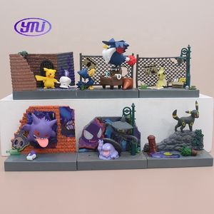 Pokemoned série gâteau Figure modèle Statue à collectionner cadeau poche monstre poupée Anime fête jouet ornement Pikachu évolution - Product Image 2