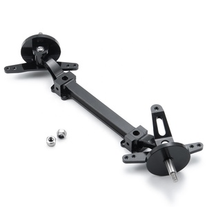 Conjunto de Dirección del Eje Delantero, Varilla de Enlace Metálica, Barra de Acoplamiento, Piezas de Mejora para <span class=keywords><strong>Camiones</strong></span> <span class=keywords><strong>RC</strong></span> <span class=keywords><strong>Tamiya</strong></span> 1/14, <span class=keywords><strong>Accesorios</strong></span> para Modelos de Automóviles - Product Image 1