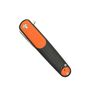 มีดพับ EDC สำหรับตั้งแคมป์ ด้ามจับ G10 สีสันตัดกัน ผลิตตามสั่ง DIY OEM CNC พร้อมใบมีดเหล็ก 9CR18 แบบ Drop Point และคลิปหนีบกระเป๋า - Product Image 6