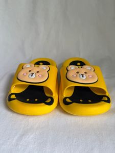 Yellow Cartoon Slippers EVA Upper Anti Slip Open Toe All Seasons Home Wear Size 24-35 - Product Image 5
