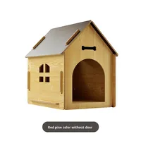 Nouvelle Arrivée en Gros : Maison pour Animaux de Compagnie en Bois de Pin Démontable avec Boutons Pression, pour Chien et Chat, Petite, Intérieur/Extérieur, Aucun Assemblage Requis