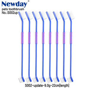 Igiene cura denti cane spazzolino da denti Pet spazzolino da denti con doppia testa cane spazzolino da denti gatto diretto produttore - Product Image 3