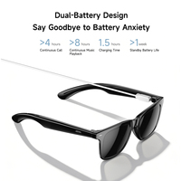 Gafas Inteligentes con Control Magnético de Efecto Hall y Audio de Oreja Abierta 6.0, Gafas de Sol con Control por Voz IA, Lentes Inteligentes