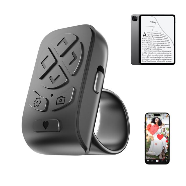 Scrolling Ring Type c Rechargeable Phone Remote Control for TikTok YouTube Instagram Shorts Video