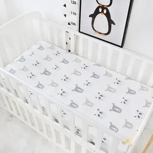חדש עיצוב אורגני 100% כותנה עריסה תינוק מצויד גיליון מיטת עמיד למים גיליון מצעים סט