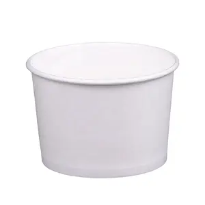 500 tazas de helado personalizadas con diseño personalizado compostable Logo Ice Cream Tub Container