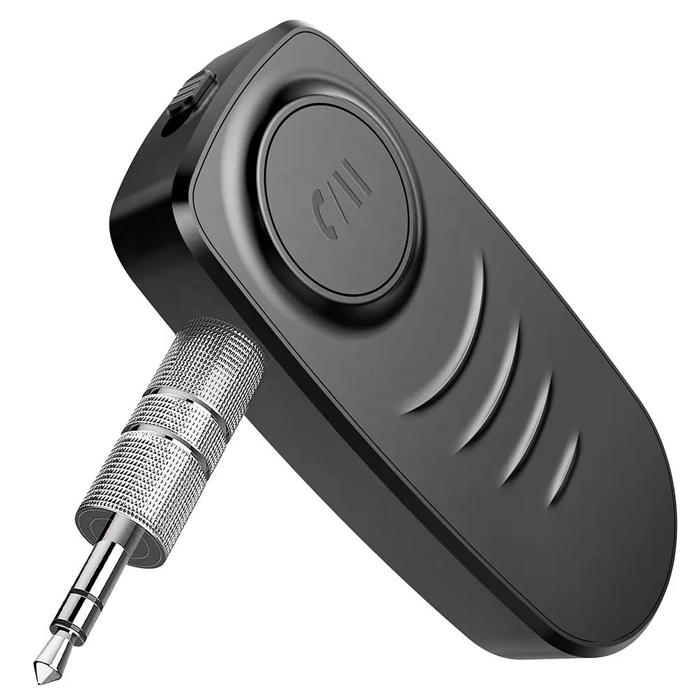 AGETUNR J19 Portable Hands-Free Bluetooth 5.0 Audio Receiver Car Kit Mini 3.5mm AUX Bluetooth Stereo Adapter Receiver