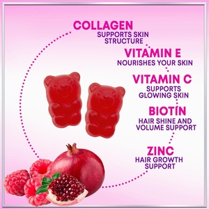 Gomitas de Colágeno de Marca Privada OEM/ODM, Producto de Belleza Multivitamínico para la Salud del Cabello, la Piel y las Uñas, Apoyo Antiarrugas para Adultos - Product Image 5