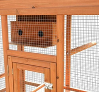 Cage d'extérieur pour les oiseaux, habitacle métallique de grande taille, idéale pour la vente